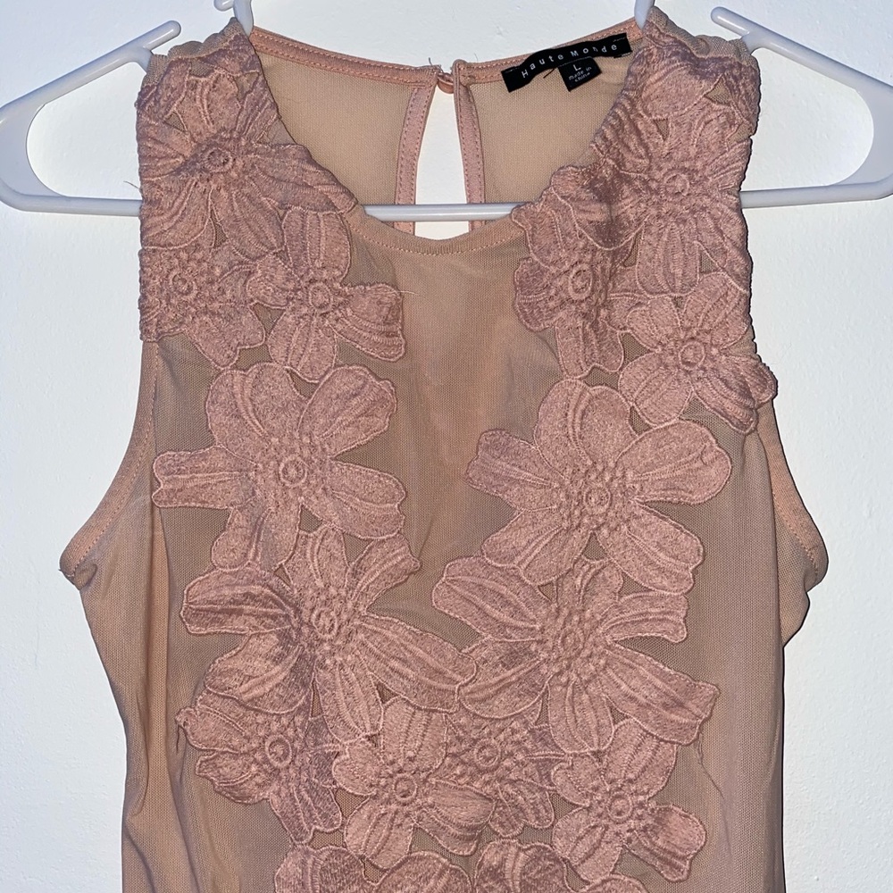 flower mesh body suit